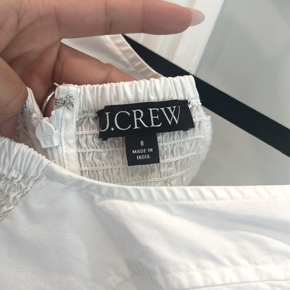 J.Crew white “corset” style crop top. Size 8. - Picture 3 of 5